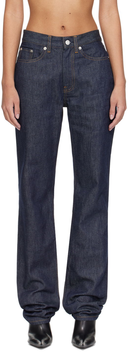 Дънки Helmut Lang Slim Fit Jeans Синьо | O02DW202, 0