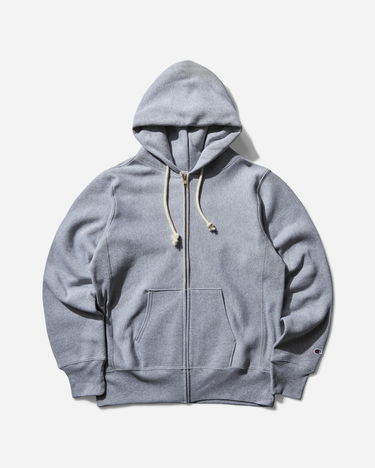 Суитчър Champion Made in USA Full Zip Hoodie Сиво | C5A102 X2UC, 0