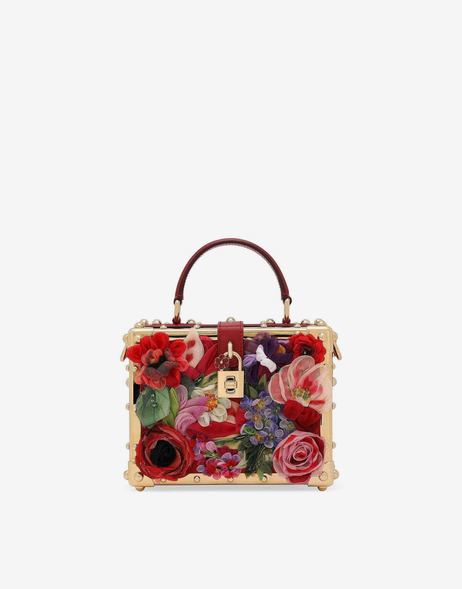 Дамска чанта Dolce & Gabbana Floral Embroidered Handbag Червено | BB5970AR1058U989, 0
