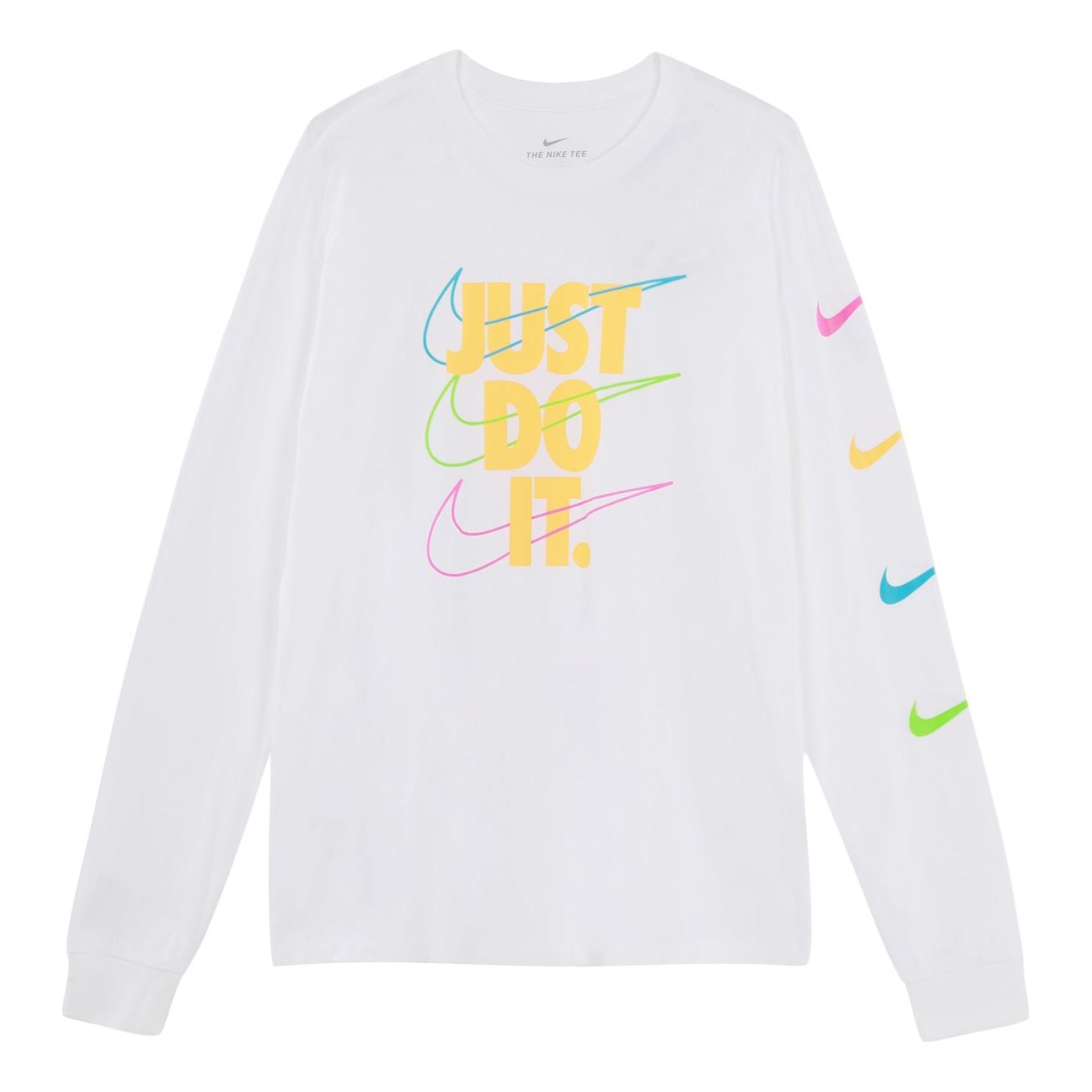 Тениска Nike Brandmarks JDI Long Sleeve T-Shirt Бяло | DB6189-100, 0
