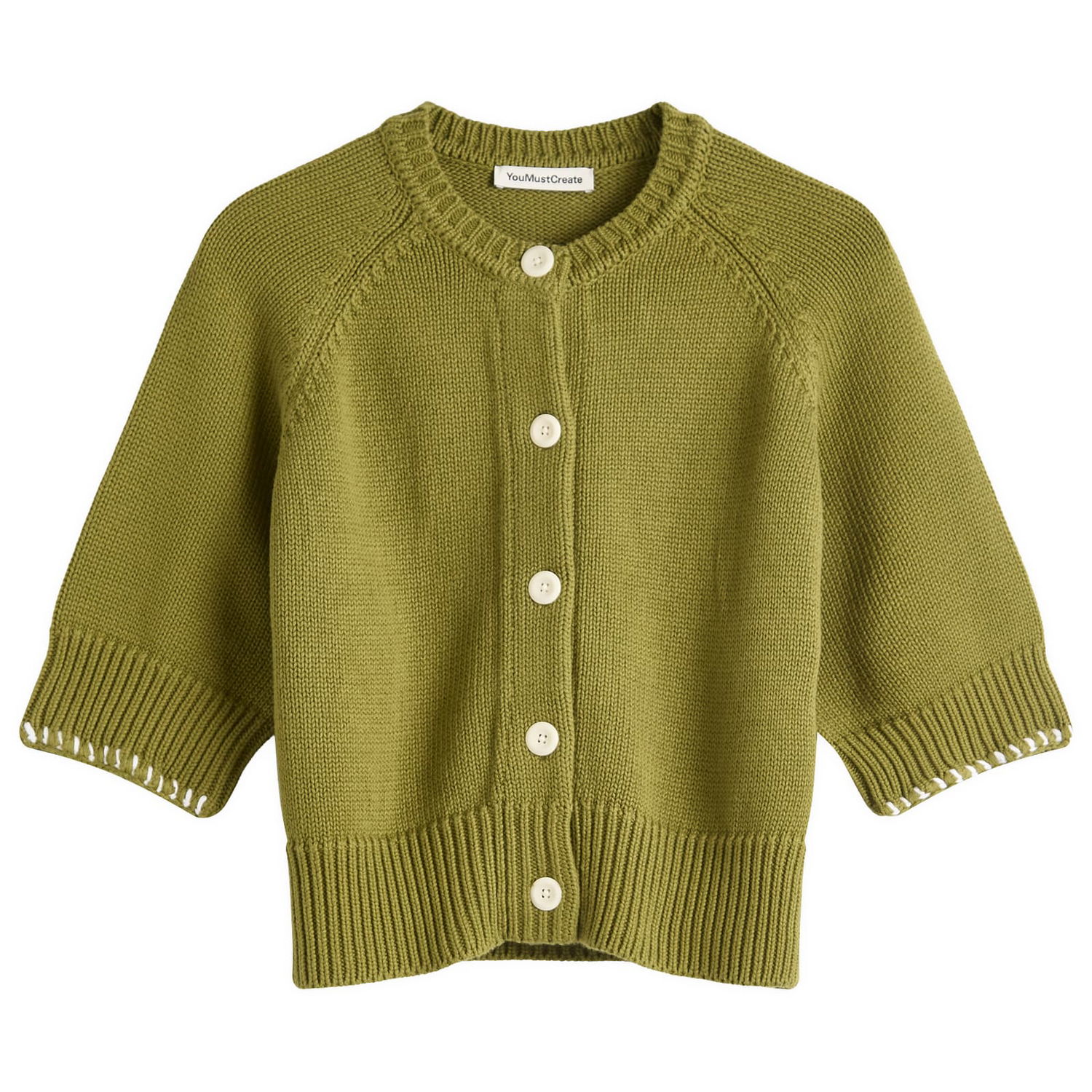 Пуловер YMC YMC Kwai Knit Cardigan, Size Medium Зелено | Q8YMA-30, 1
