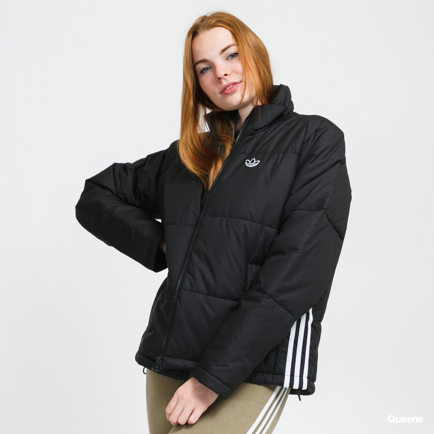 Пухо яке adidas Originals Short Puffer Jacket Черно | GK8554, 0