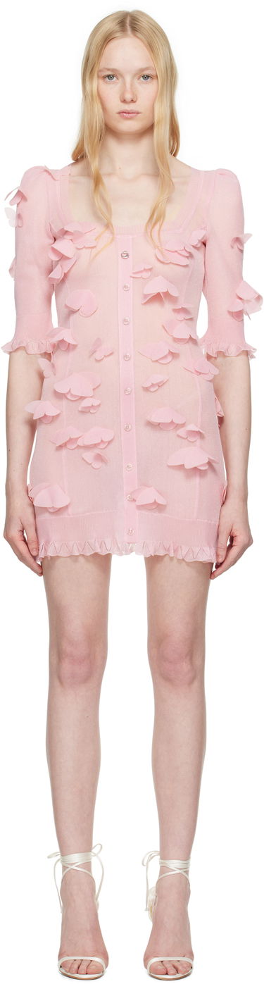 Pокля Coperni Coperni Knitted Butterfly Mini Dress Розово | COPML143Y3015, 0