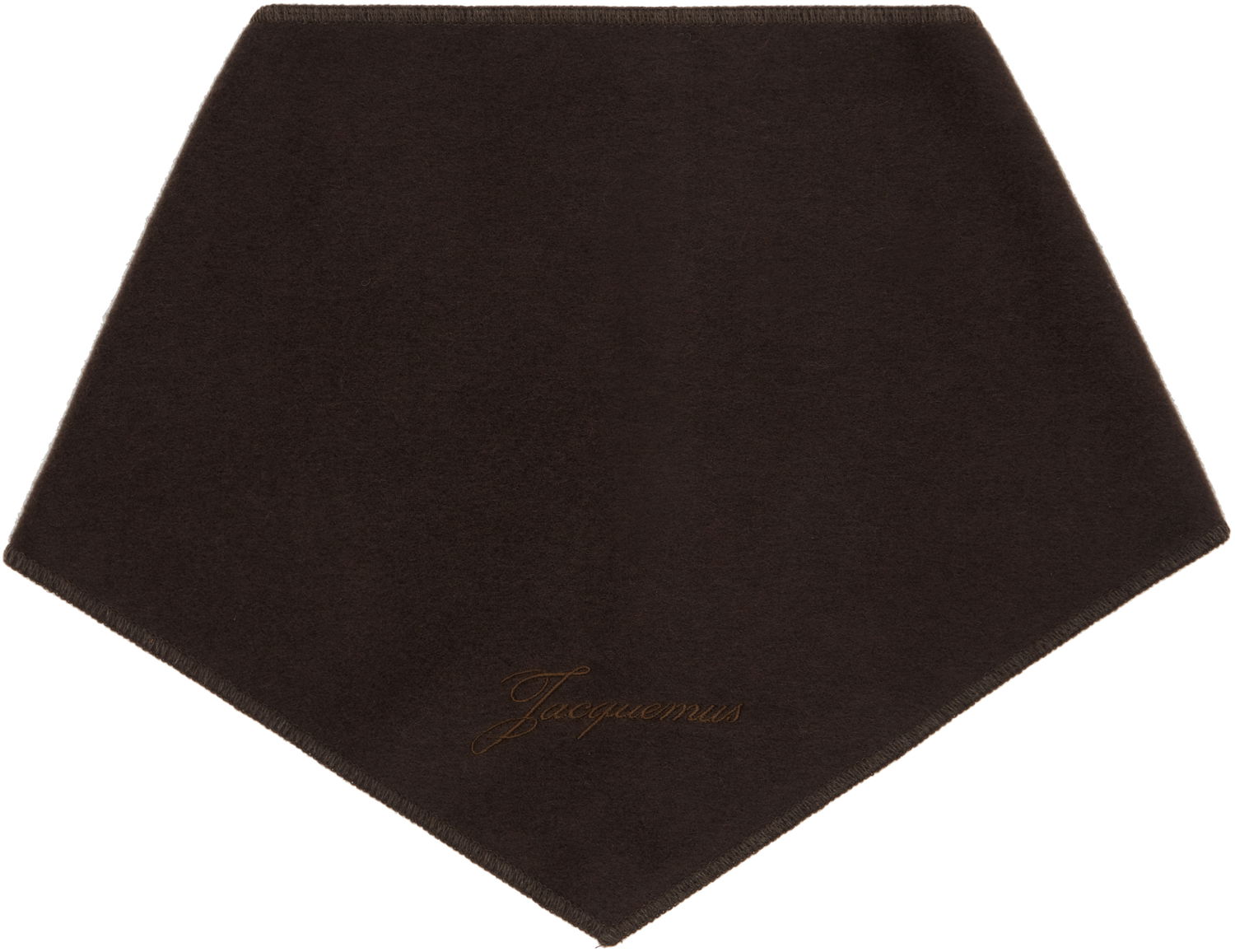 Шал Jacquemus 'The Cachemiro' Soft Stitched Bandana Scarf Кафяво | 25HACU00783AK00292, 1