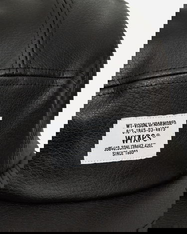 Шапка с козирка WTAPS T-5 04 Leather 5-Panel Cap Черно | 242HCDT-HT15 001, 7
