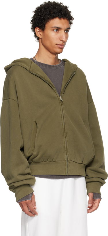 Суитчър Entire Studios Entire Studios Thermal Zip-Up Hoodie Зелено | ES2488MI, 4