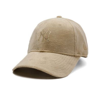 Шапка с козирка New Era MLB Diamante Velour 9FORTY NY Yankees Adjustable Hat Бежово | 60595352, 0