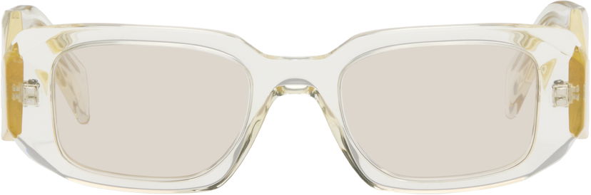 Слънчеви очила Prada Symbole Chunky Rectangular Frame Sunglasses Жълто | 0PR 17WS 8056262360224