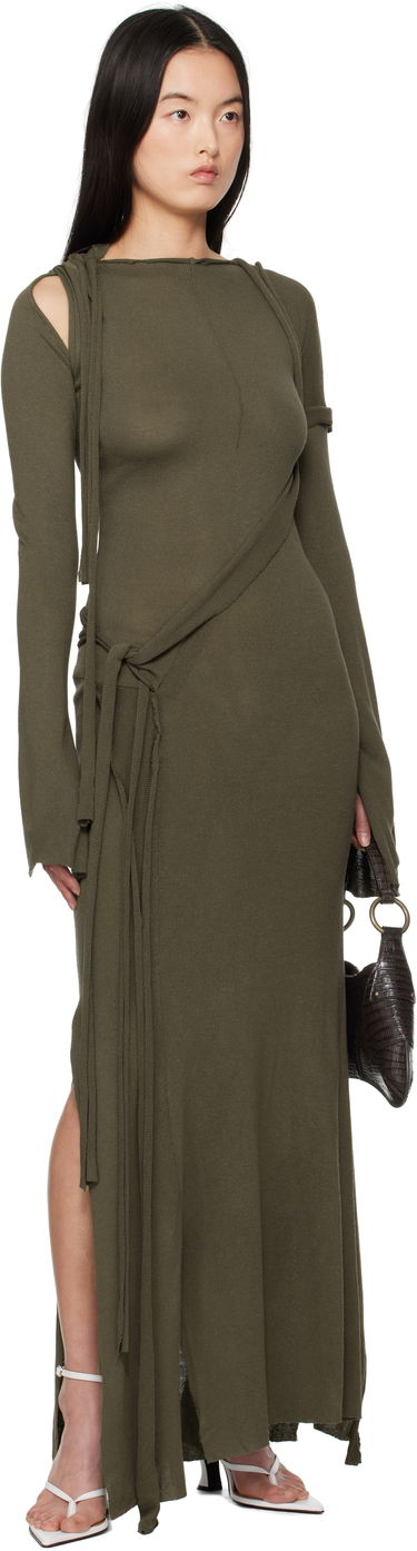 Pокля Ottolinger Ottolinger Deconstructed Long Sleeve Maxi Dress Зелено | 10550050601, 3