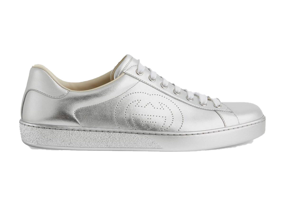 Кецове и обувки Gucci Ace 'Metallic Silver' Металик | _660266 B8B20 8106, 0