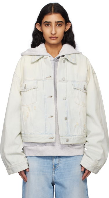Яке Acne Studios Acne Studios Relaxed Cropped Denim Jacket Синьо | A90639-, 0