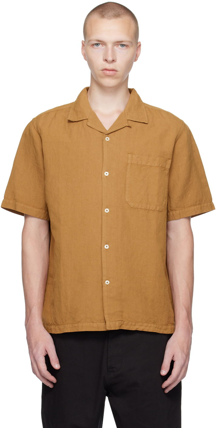 Риза Universal Works Universal Works Camp Shirt Кафяво | P28063, 0