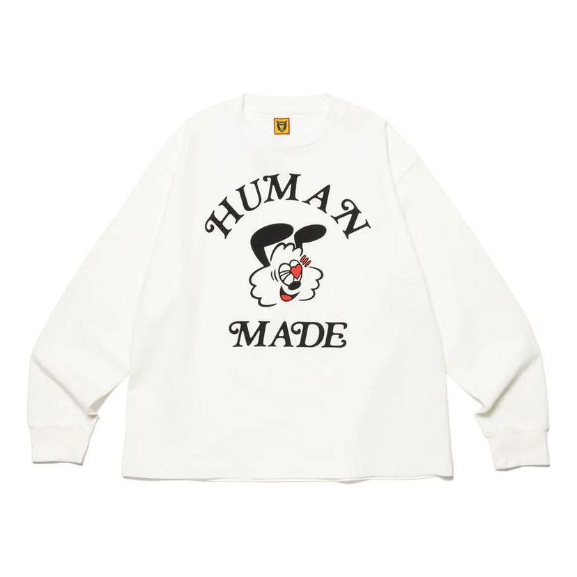 Суитчър Human Made Girls Don't Cry Long Sleeve Graphic T-Shirt Бяло | XX25CS002