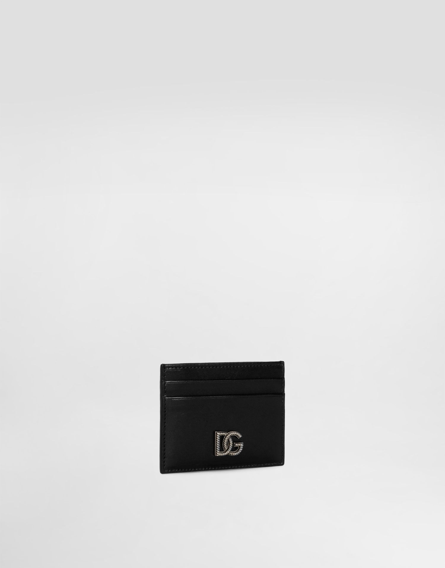Портфейл Dolce & Gabbana Tempesta Calfskin Card Holder with DG Logo Черно | BP0330AU99480999, 1