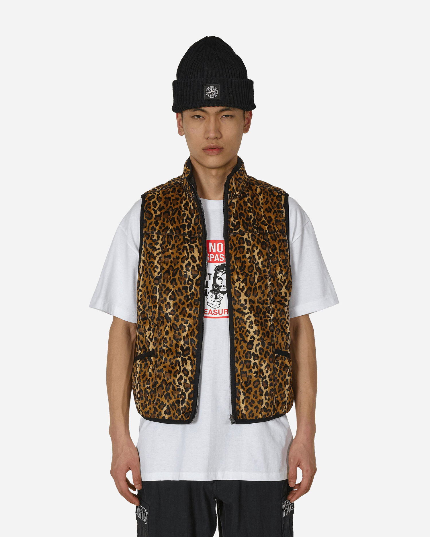 Жилетка Pleasures Felis Reversible Vest Кафяво | 9010427 GOLD, 1