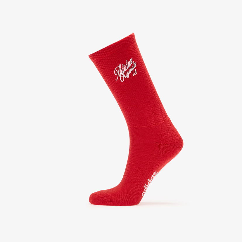 Чорапи adidas Originals Santee Alley Slouch Socks Червено | JX6198