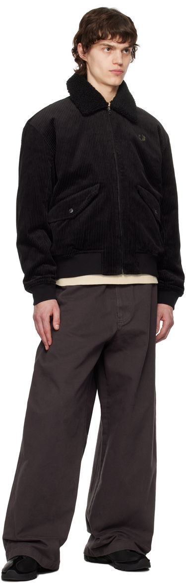 Яке бомбър Fred Perry Fred Perry Corduroy Bomber Jacket Черно | J8567, 4