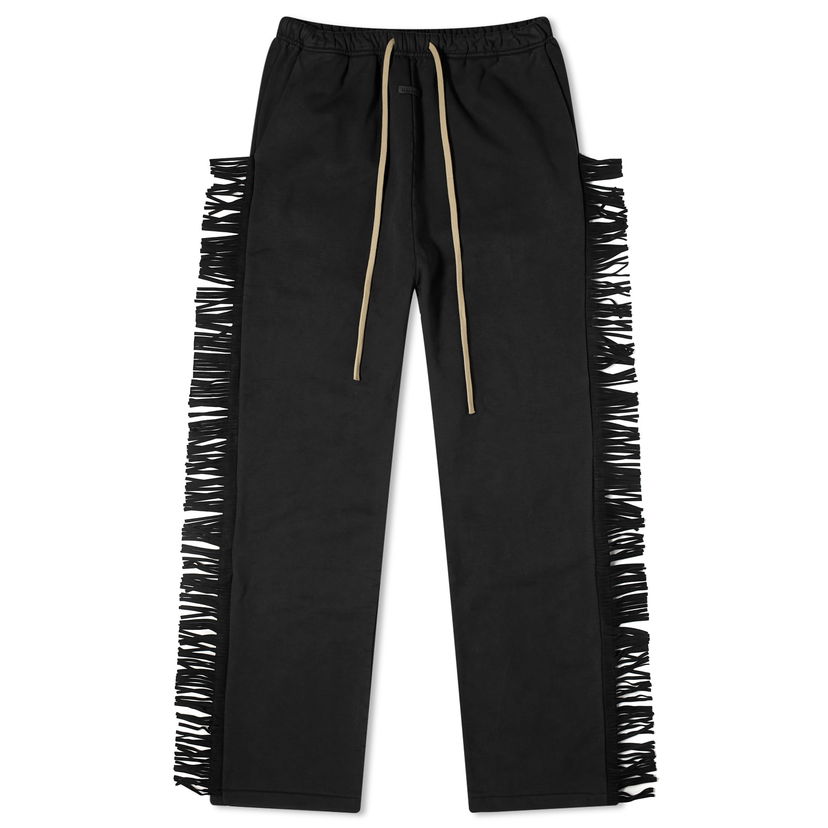 Спортни панталони Fear of God 8th Fringe Sweatpant Черно | FG840-021KNT-001