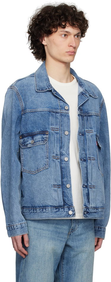 Яке бомбър Levi's Type II Selvedge Denim Trucker Jacket Синьо | A7632-0014, 1