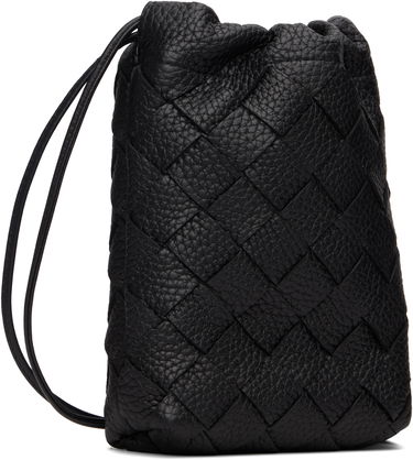 Портфейл Bottega Veneta Bottega Veneta Vertical Woven Leather Pouch Черно | 838786V5I538803, 1