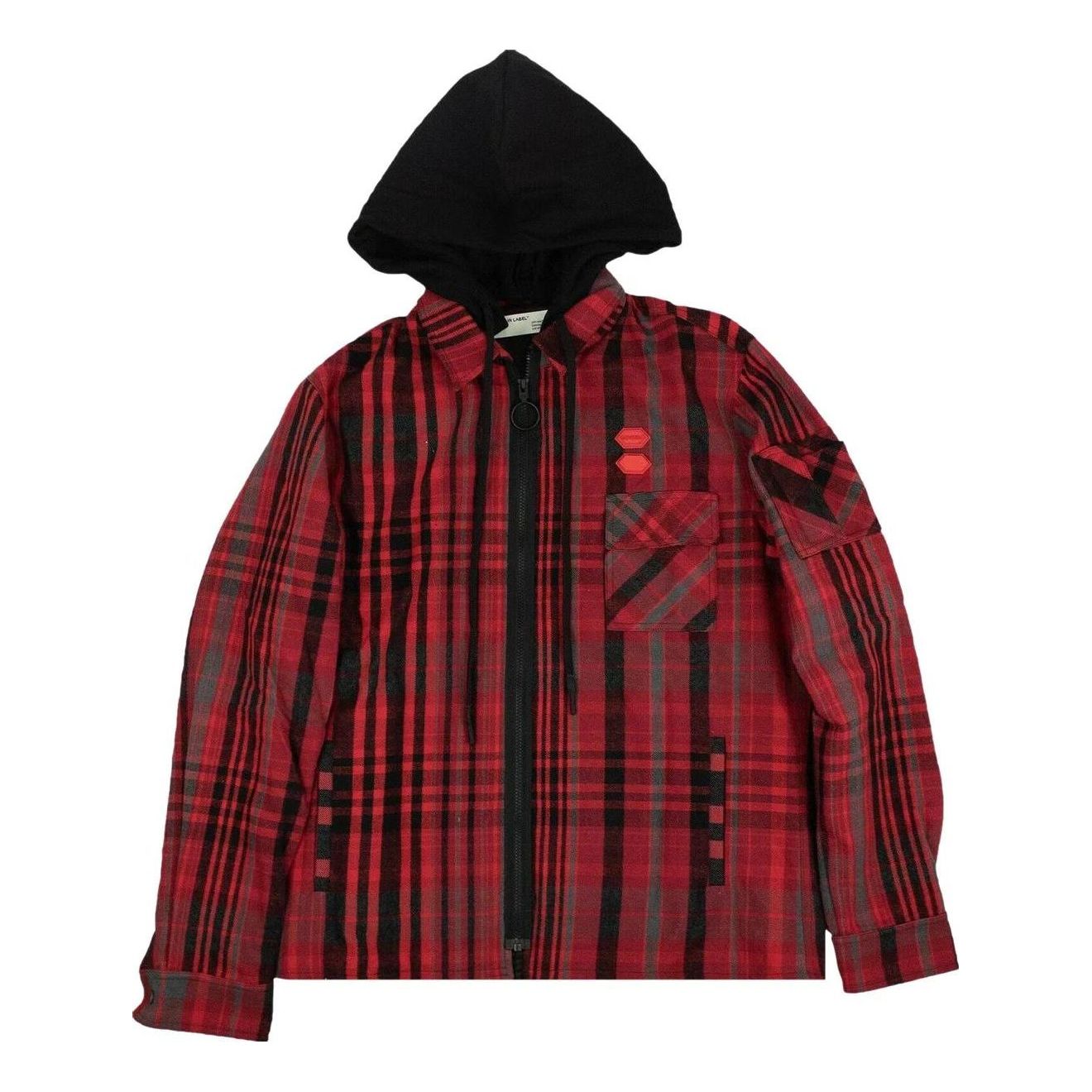 Риза Off-White Layered Flannel  Shirt Червено | OMGA061E19E230022010, 0