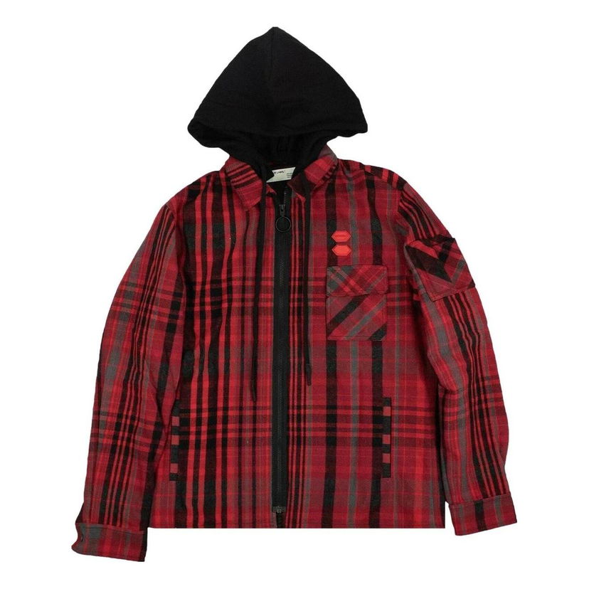 Риза Off-White Layered Flannel  Shirt Червено | OMGA061E19E230022010