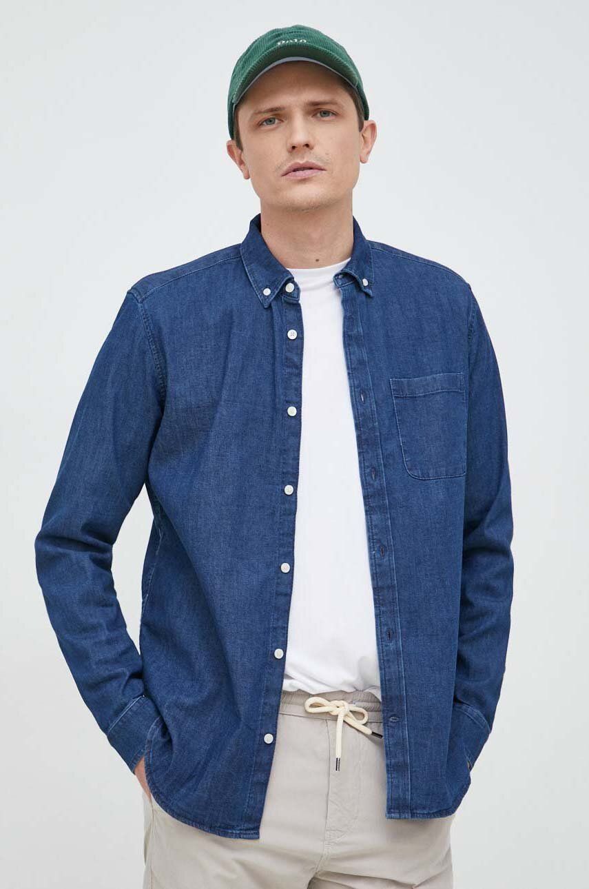 Риза GAP Denim Shirt Тъмно синьо | 736872.00MEDIUMIN., 0