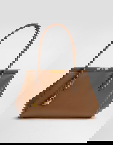 Дамска чанта Dolce & Gabbana Dolce & Gabbana Marlene Everyday Calf Leather Bag Кафяво | BB7734A3G198Z093, 0