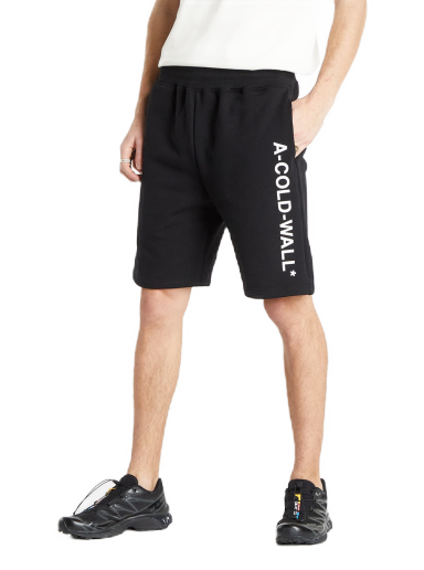 Къси панталони A-COLD-WALL* Knitted Essential Logo Sweat Short Черно | ACWMB118 Black