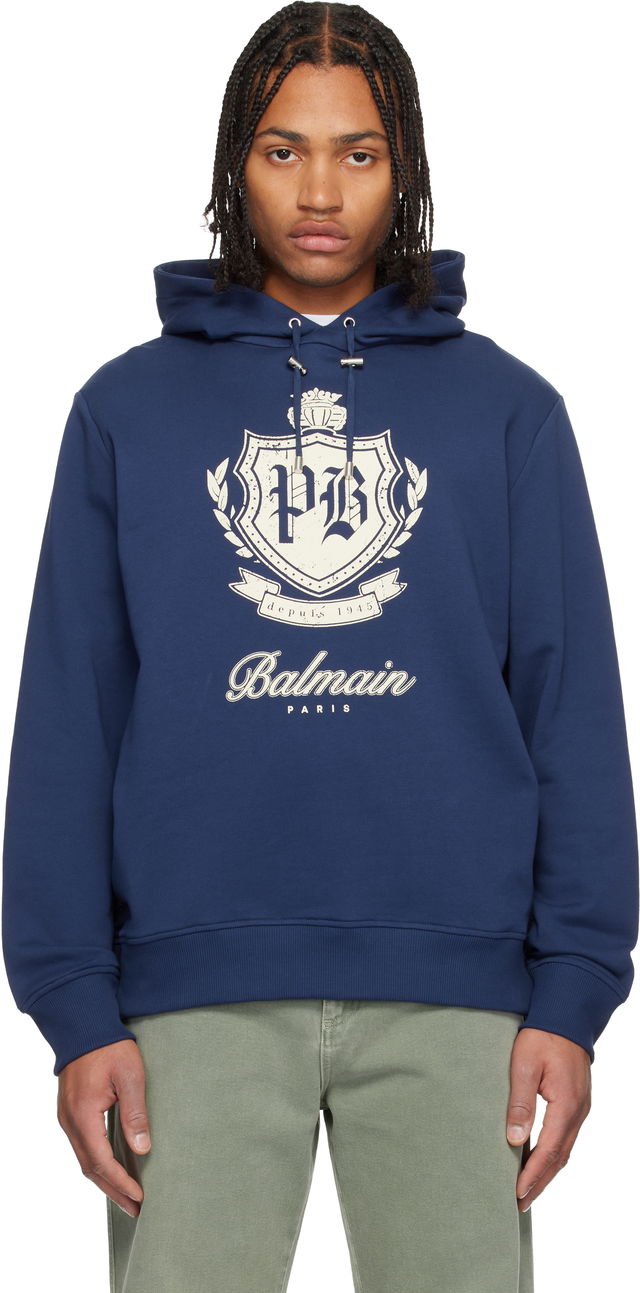 College Emblem Graphic Hoodie