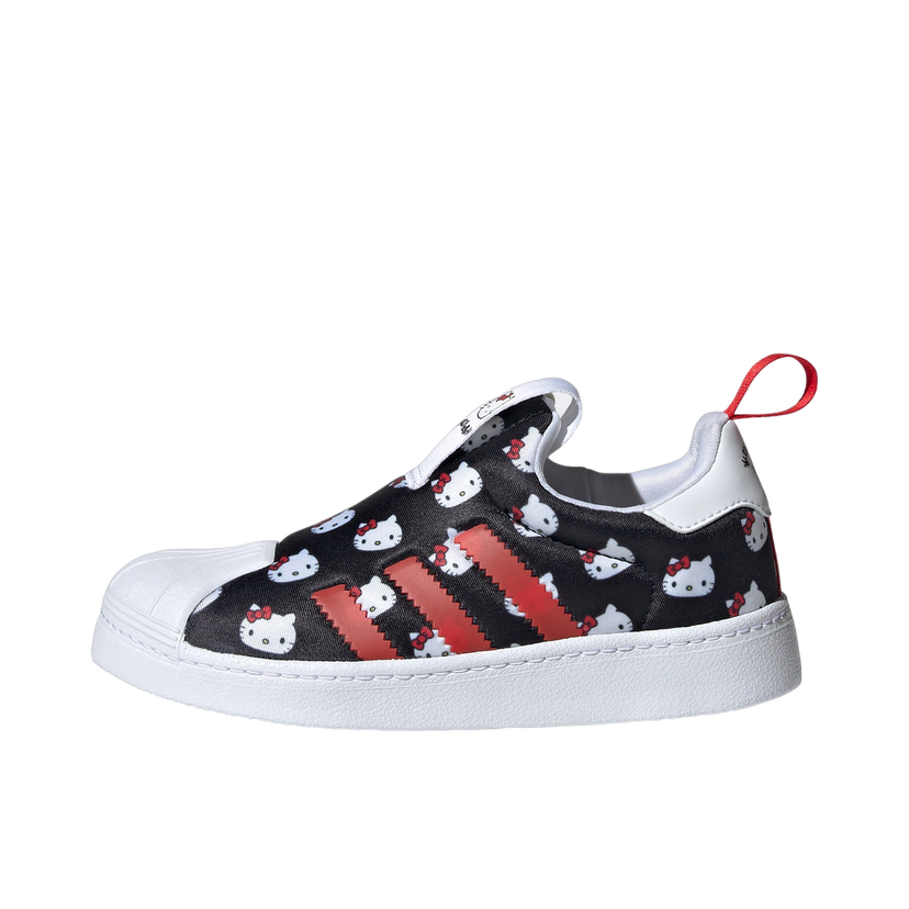 Кецове и обувки adidas Originals Superstar 360 Hello Kitty Cloud White Core Black Vivid Red (PS) Черно | GY9212