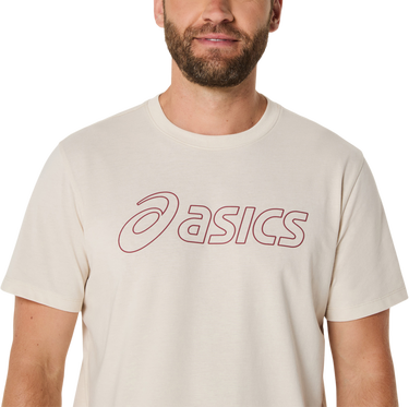 Тениска Asics Big Logo Graphic Short Sleeve T-Shirt Бежово | 2031e188-201, 2