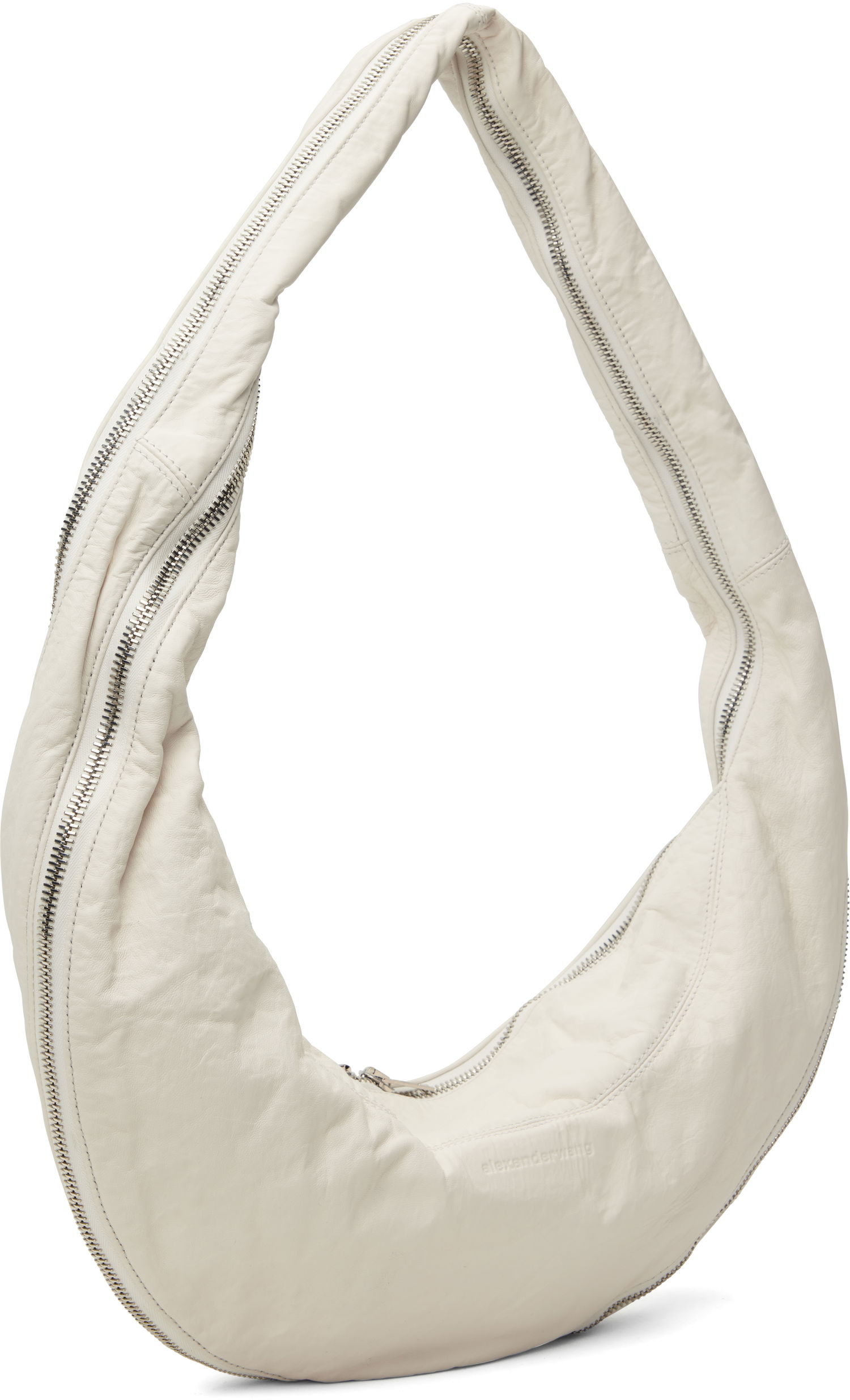 Чанта през рамо Alexander Wang Alexander Wang Twyst Crossbody Memory Leather Bag Бяло | 20125X35L, 1