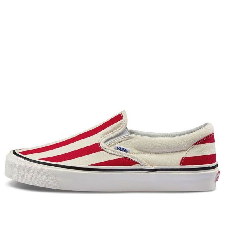 Кецове и обувки Vans Classic Slip-On 98 DX Anaheim Factory Big Stripes Червено | VN0A3JEXVN2
