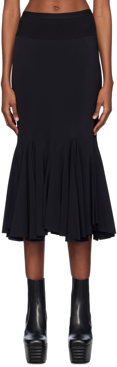 Пола Rick Owens Divine Midi Skirt Черно | RP01D2335 CC