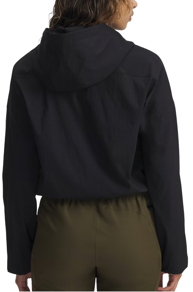 Ветровка Under Armour Unstoppable Woven Ripstop Hooded Cropped Full-Zip Jacket Черно | 6005967-003, 1