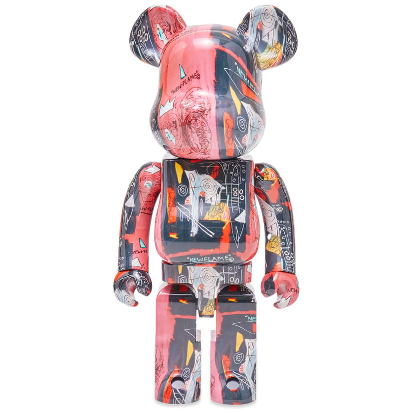 Колекционерско Medicom Toy Be@rbrick Andy Warhol x Jean-Michel Basquiat Figure #1 1000% Червено | 4530956593333