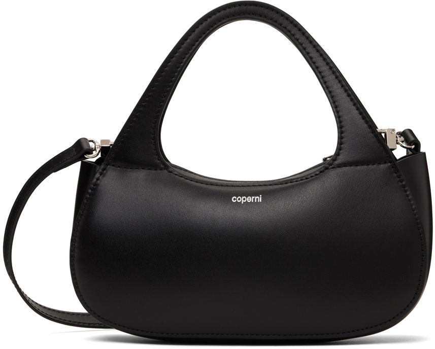 Дамска чанта Coperni Micro Baguette Swipe Shoulder Bag Черно | COPBA17405, 0