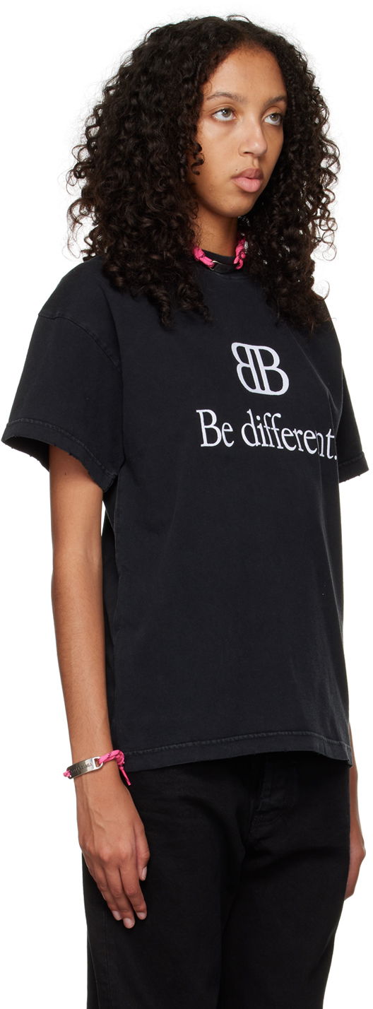 Тениска Balenciaga "Be Different" T-Shirt Черно | 612965 TNVU9, 1
