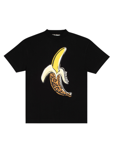 Тениска Palm Angels Banana Classic Tee Черно | PMAA001F22JER0061018