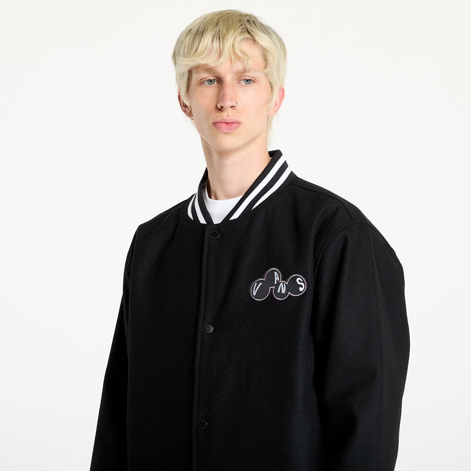 Яке бомбър Vans Scuttle Baseball Jacket Черно | VN000HMNBLK, 1