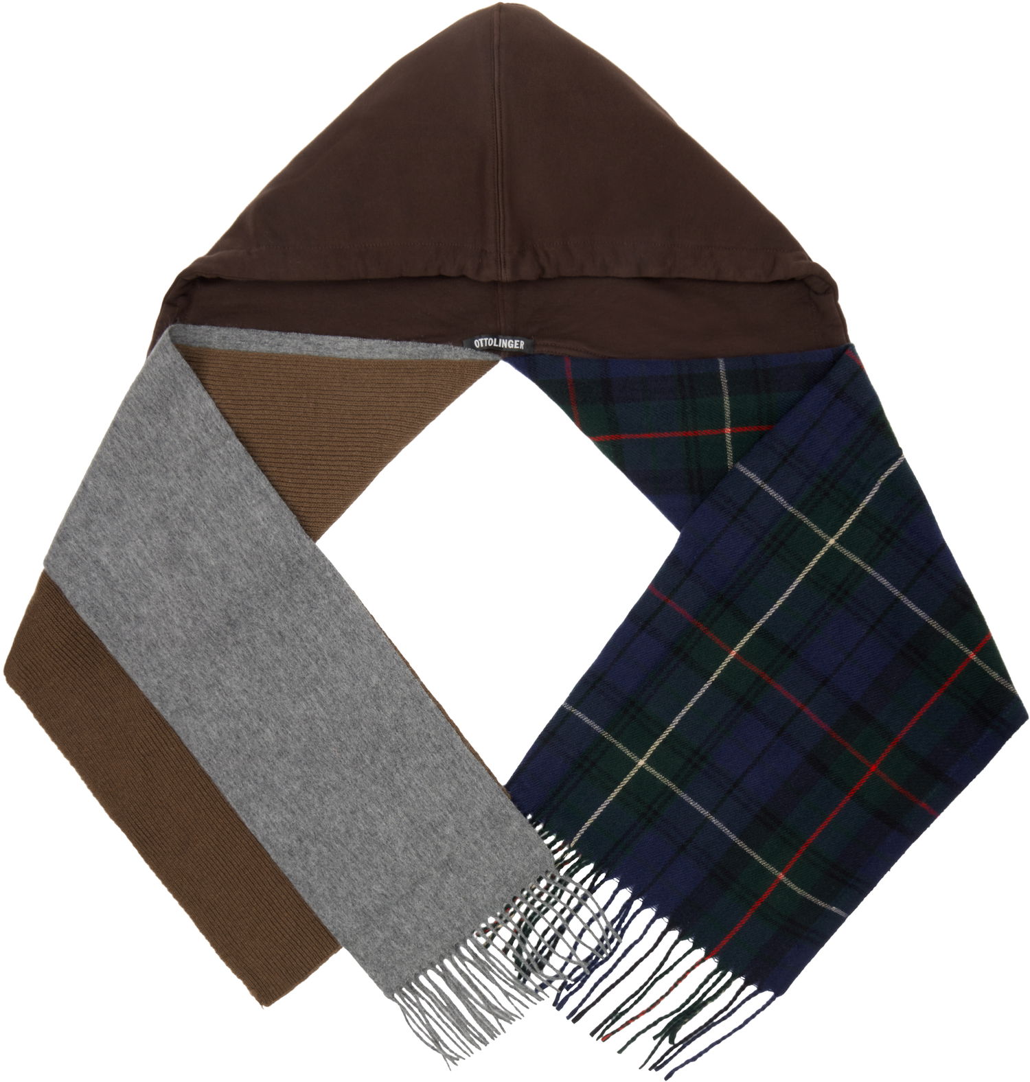 Шал Ottolinger Ottolinger Deconstructed Hoodie Scarf Кафяво | 129-902828-01, 0