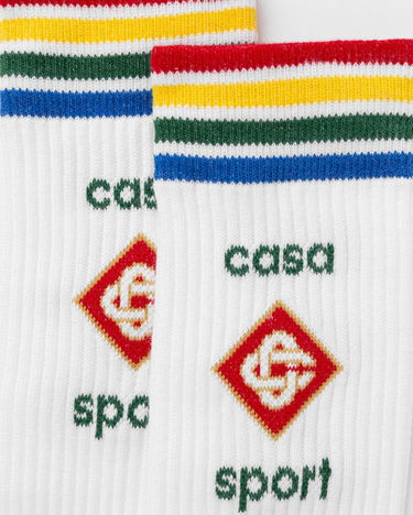 Чорапи Casablanca Sport Socks Бяло | APS25-ACC-010-02, 3