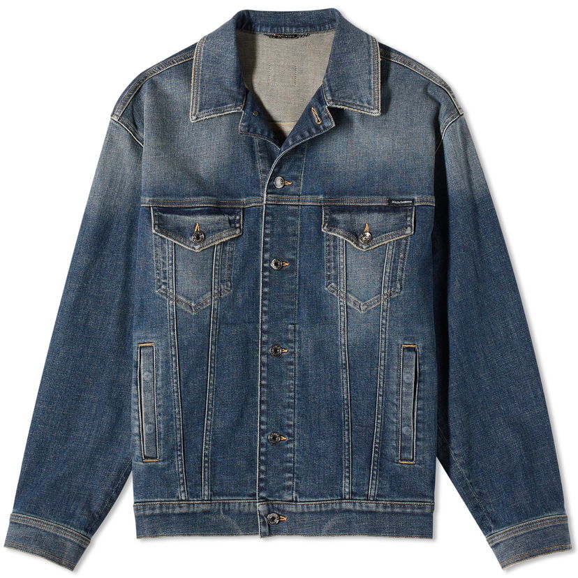 Яке Dolce & Gabbana Denim Jacket Washed Тъмно синьо | G9NL5DG8GW9-S9001