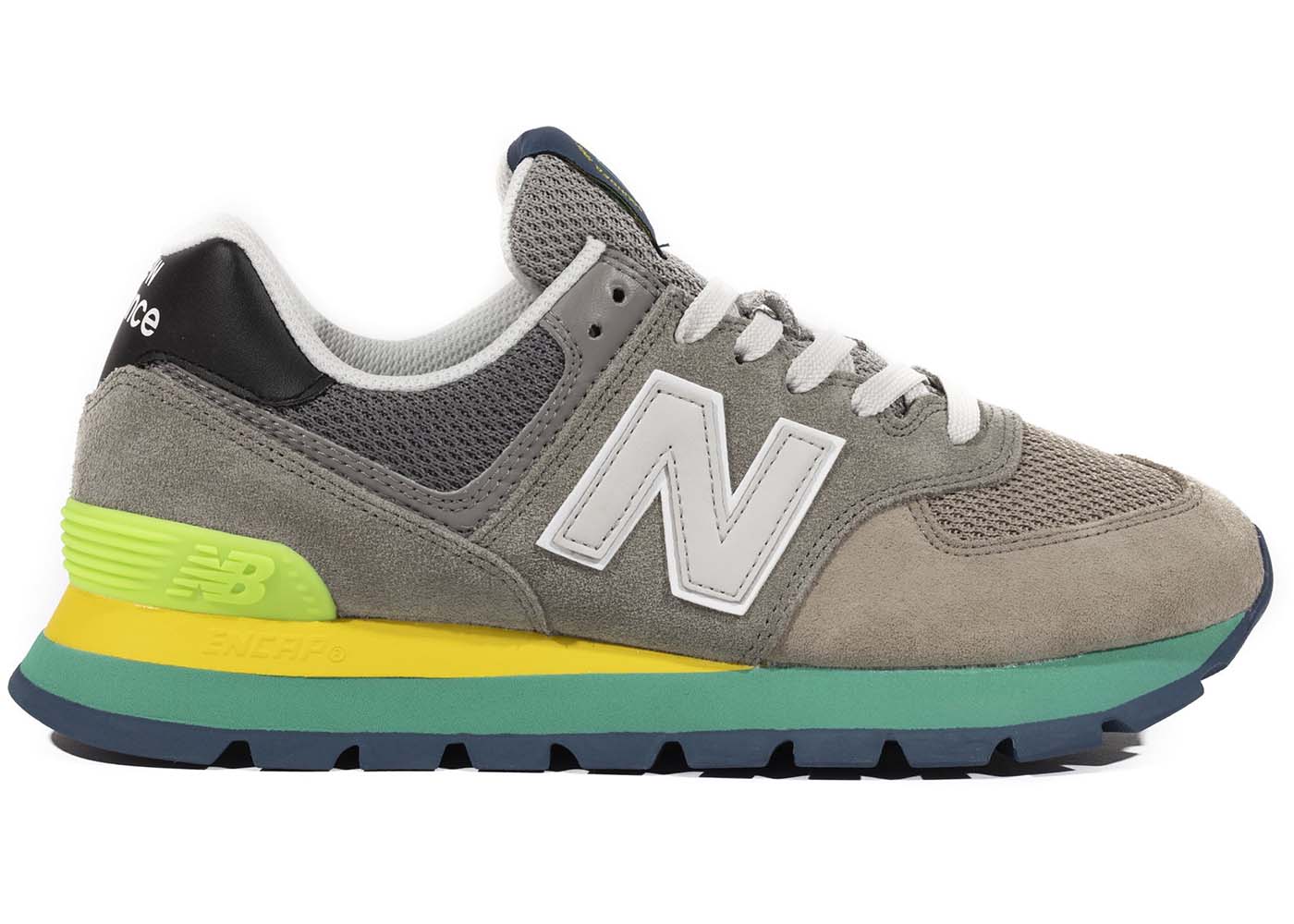 Кецове и обувки New Balance 574 Rugged Grey Yellow Emerald Многоцветен | ML574DSJ, 0