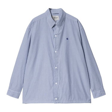 Риза Carhartt WIP L/S Asher Shirt Синьо | A241009_01_XX, 0