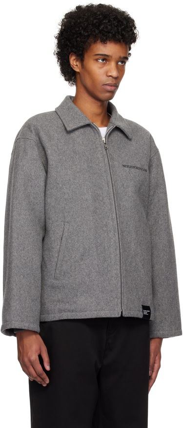 Яке Neighborhood Melton Zip Work Jacket Сиво | 242ZANH-JKM01, 1