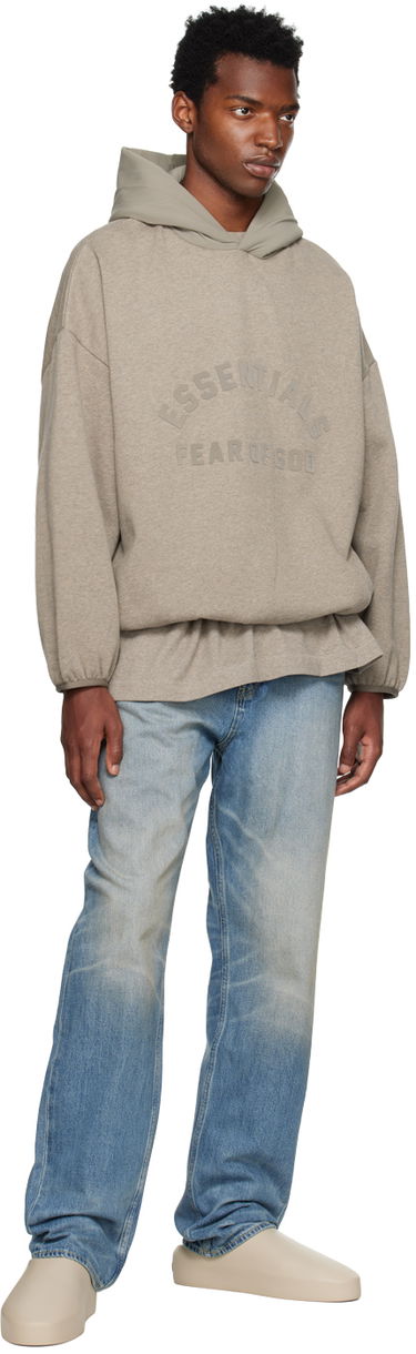Суитчър Fear of God Core Collection Nylon Fleece Hoodie Heather Grey/Dust Сиво | 202SU244311F, 4