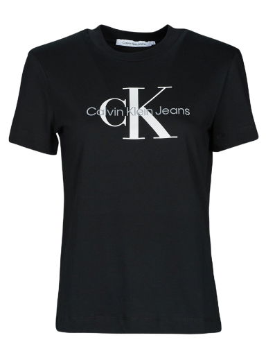 Тениска CALVIN KLEIN CORE MONOGRAM REGULAR TEE Черно | J20J219142-BEH