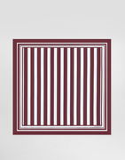 Dolce & Gabbana Striped Silk Twill Square Scarf